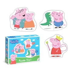 Пазл 3 в 1 «Peppa Pig»