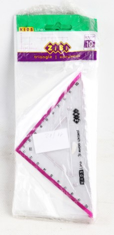 УЦЕНКА 30% Косинець 100мм, с розовой полоской, блистер, цена за 12 шт. //