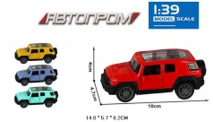 Машина мет. АВТОПРОМ 1:43,4 кольори, відкр.двері, кор.14*6*6см 