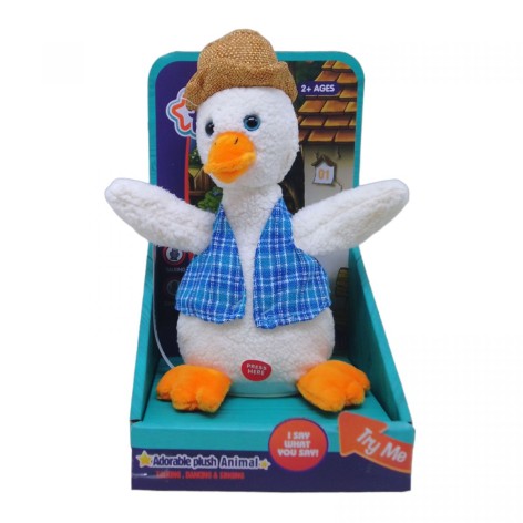 Мягкая интерактивная игрушка Гусь, танцует, поет, повтор ВИД 2