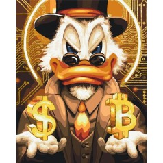 Картина по номерам с красками металлик 