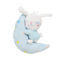 М'яка іграшка Спляча зая блакитна