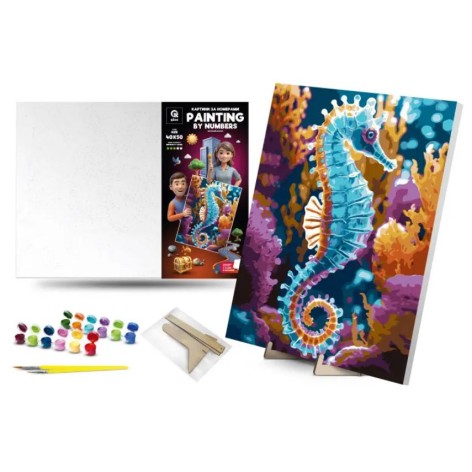 Картина за номерами Qbee "Морський коник" 40x50 см (QB900-018)