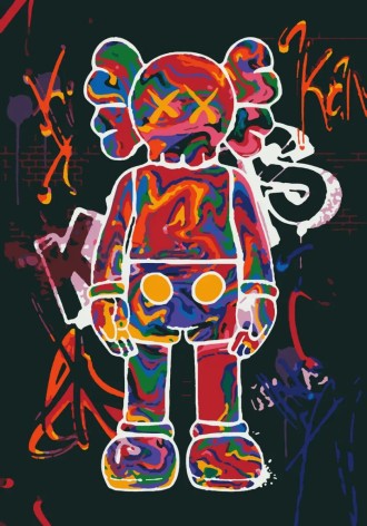 Набор для росписи "Kaws" (28х40)