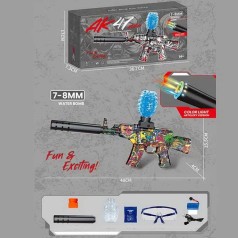 Автомат підсвічування, довжина з глушником 49см, пачка орбізів, окуляри, механічний принцип роботи,