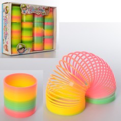 Пружинка веселка, 6,5см, 12шт у кор. 27-22-7см /40