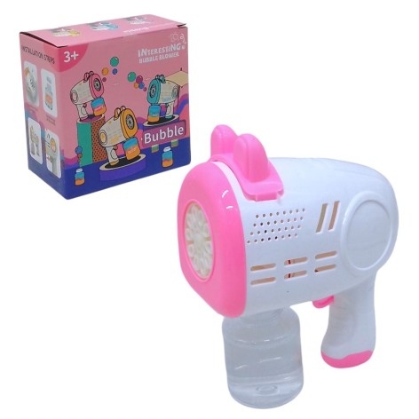 Пистолет с мыльными пузырями (розовый)
