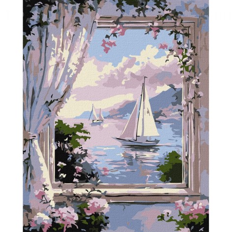 Картина по номерам "Чарующая гавань" 40х50см