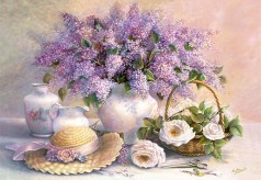 Пазли Castorland Квіти, живопис, 68 x 47 см 1000 елементів