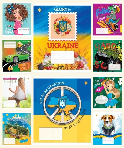 Тетрадь 18 л.линия Твердая 32200 Микс 5, 20/400, 10к. 20 шт. в уп.