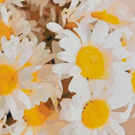 Набор для творчества алмазная картина Букет ромашек Strateg размером 30х30 см (HEE16304)