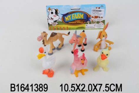 Іграшки тварини мультяшні, 10,5*2*7,5 см