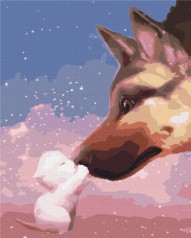 Картина за номерами: Сміливий друг 40*50 BS37432