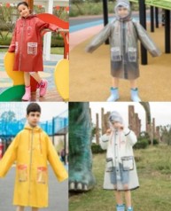 Дождевик детский 4 вида, размер L рост 125-135см 