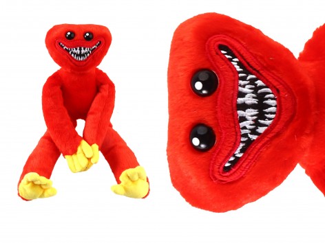 М'яка іграшка Монстр Хагі Ваги з липучками, 45 см, червоний