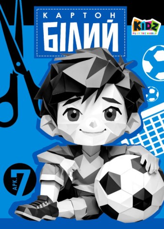 Набор картона белый, ф.210х297 мм, 7 листов, в цветной папке диз.25139