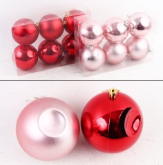 УЦЕНКА 50% Новорічні прикраси 5 видів, кульки, D = 9 см, мікс видів, в слюді  