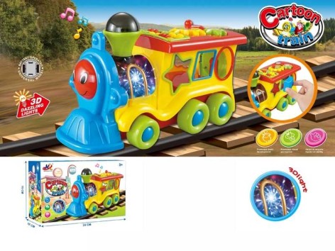 Розвиваюча іграшка A-Toys "Паровозик" музичний світло звук (3204)