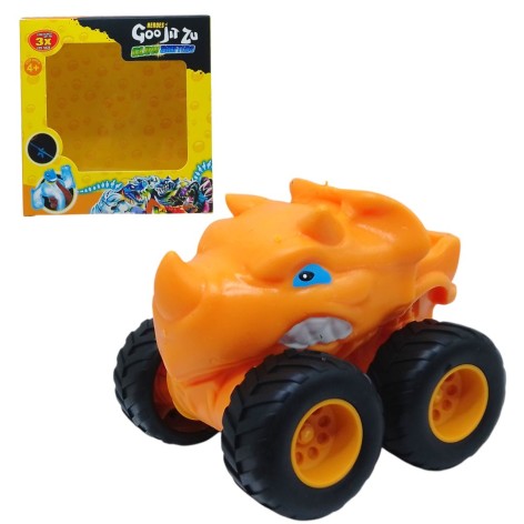 Машинка-тянучка антистресс "Goo Jit Zu", оранжевый