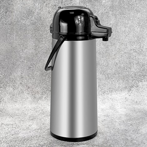 Термос залізний зі скляною колбою 1.9л MT-4584SS 