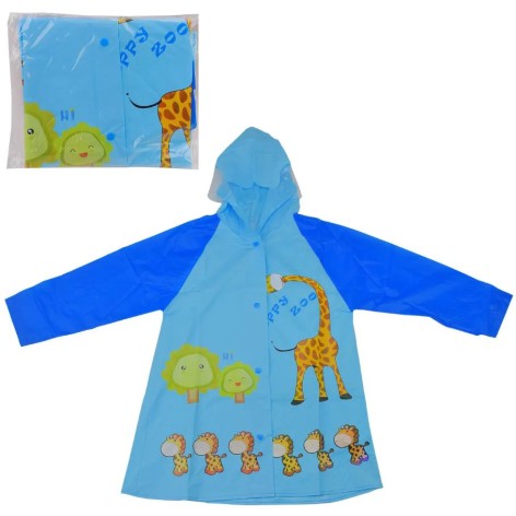 Детский дождевик арт. C33809 голубой 66 см