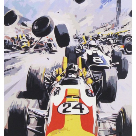 Картина по номерам 0683 ОРТ цв. Чемпион гонок 40*50