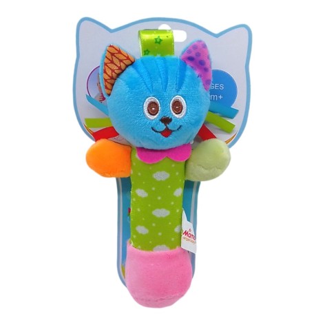 Погремушка-пищалка мягкая "Котенок"