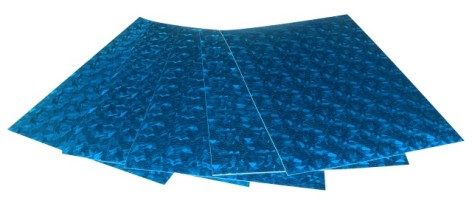 Кольорова ЕВА піна (Фоаміран) А4, HL-EVA-009, 21х29, 7 см, 1,80 мм 5 листів, блакитний