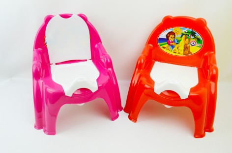 Горшок детский (кресло) оранжевый, красный, розовый Технок
