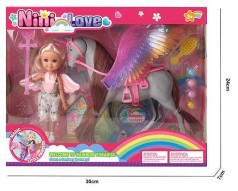 Ляльковий набір лялька, пегас, аксесуари, в кор. 24*30*7 см 