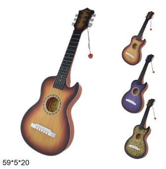 Гитара детская со струнами 818D-8 3 цвета коробка 60*8*25