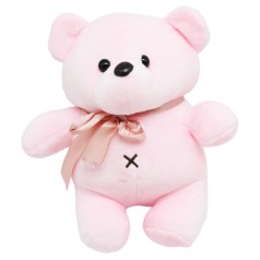 Мягкая игрушка медвежонок розовый