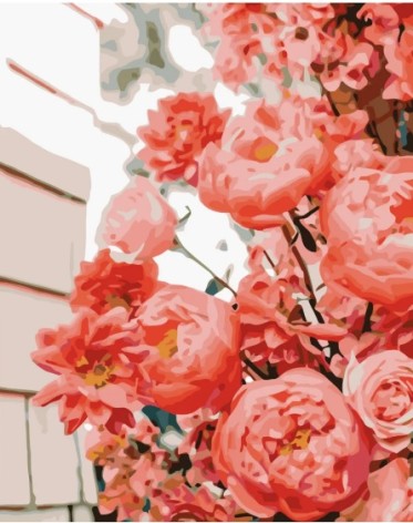 Набор для росписи по номерам Великолепные розы Strateg размером 30х40 см (SS-6596)