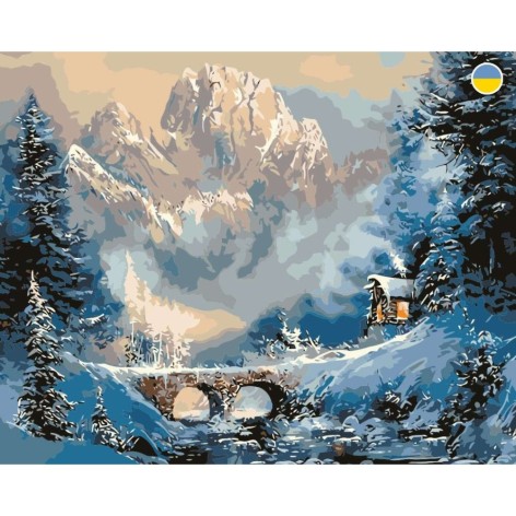 Картина по номерам "Зимний пейзаж" 40х50 см