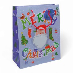 Пакет бумажный подарочный 26х32х12 см Merry Christmas