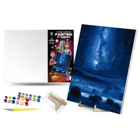 Картина за номерами Qbee "Чумацький шлях" 40x50 см на підставці (QB900-023)