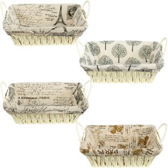 Текстильная корзина 27*20*8см с ручками прямоугольная RH-15