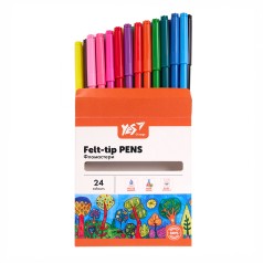 Фломастери YES 24 кольори у карт. кор. 