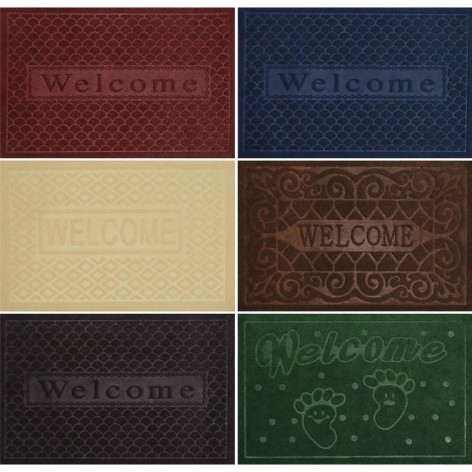 Килимок гумовий прямокутний 37*57см з тисненням 2901-4