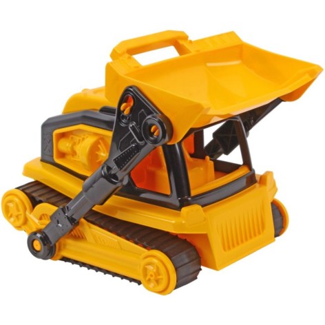 Бульдозер іграшковий Технок на гусеницях з рухомим ковшом жовтий
