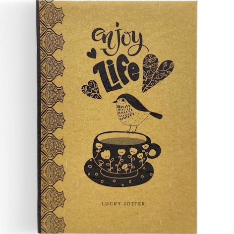 Блокнот крафт,113х165 мм, "Enjoy Life"