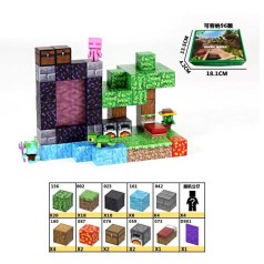 Магнітний конструктор Minecraft 76 деталей