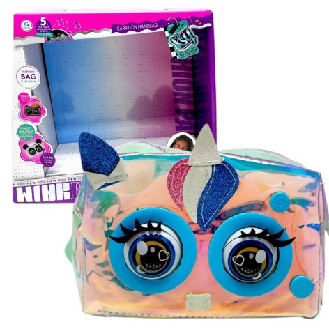 Интерактивная детская сумочка MIC "Клипае, звуки, музыка, реагирует на прикосновение" (10x26x24 см)