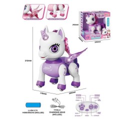 Пони Р/К 2 цвета, звук, подсветка, ходит, танцует, принимает разные положения, пульт 2.4Ghz, USB-кабель, в кор. 