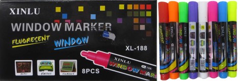 Маркер меловый 13 см*6мм 8 цветов