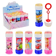 Мильні бульбашки 60 мл 6 видів, 15шт у кор. /18