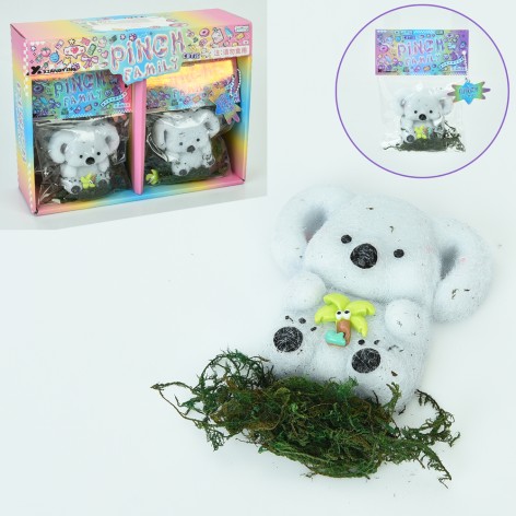 Іграшка коала, 8см, антистрес, мішура, /6/60/10шт в кор. 28-21,5-9см