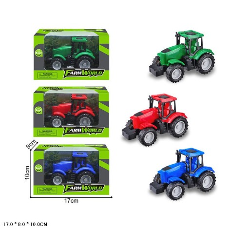 Трактор 3 кольора, кор.17*8*10см 