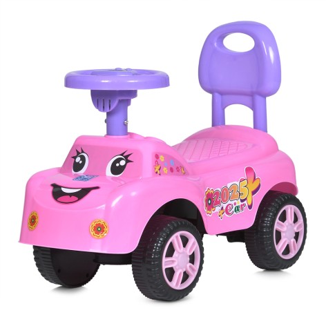 Каталка-толокар M 4073-8-2 (1шт) музика, світло, світло-рожевий