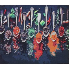 Картина по номерам 0685 ОРТ цв. Радуга специй 40*50